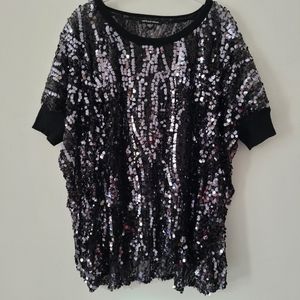 Michael Simon Sequin Black Top